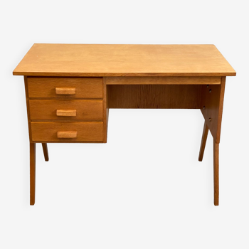 Bureau en chêne des années 50