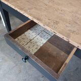 Table de ferme ancienne 2 tiroirs, 1m45