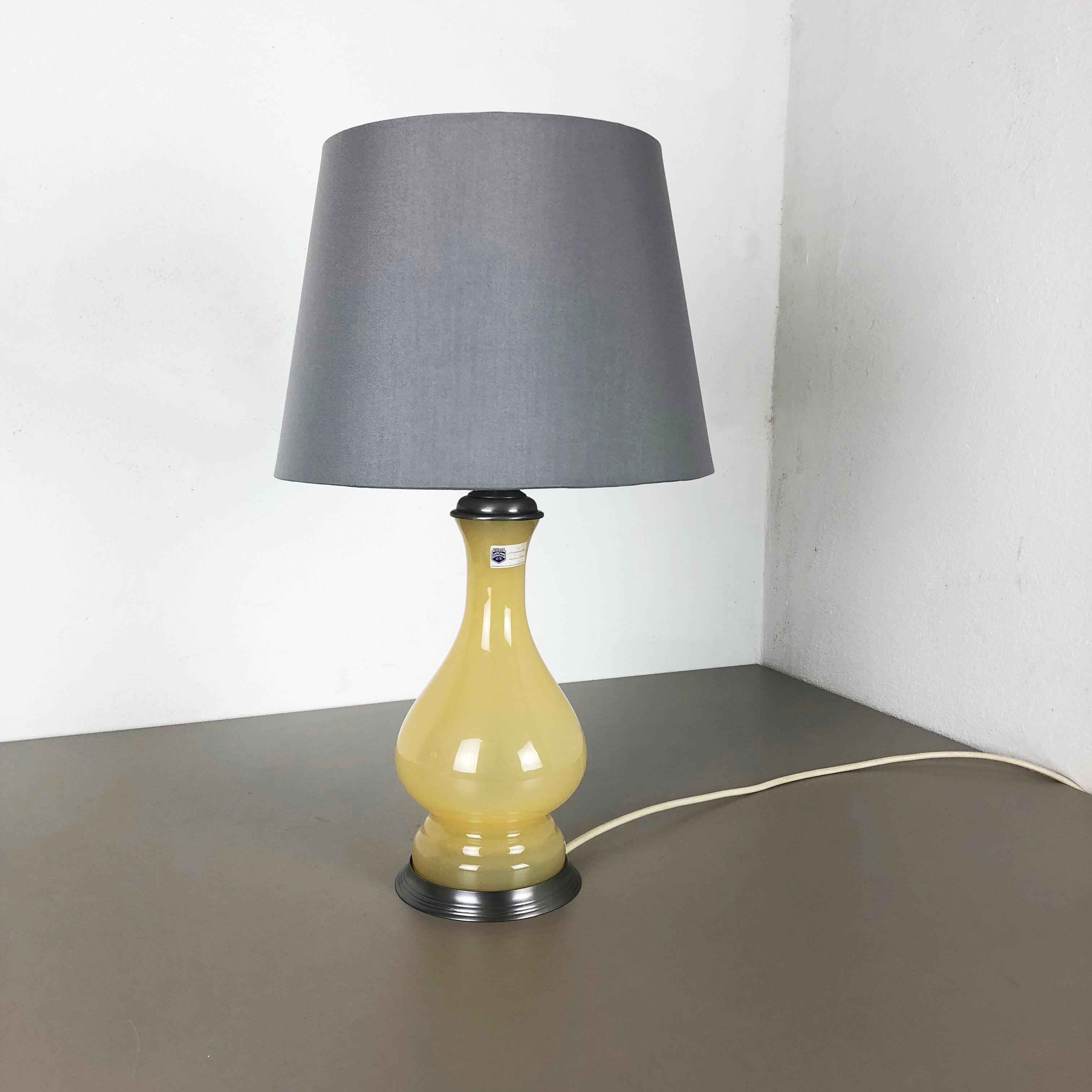 Murano glass "honey" table light by Cenedese Vetri, 1960s
