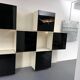 Mid-Century Modern backlight wall modular system by Acerbis. Italy 1970s