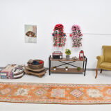 3x13 vintage modern runner rug, 87x391cm