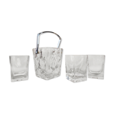 Whisky glasses and ice bucket set
