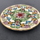 Decorative plate, made in spain floral, signed jose royo vilar, spain