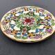 Decorative plate, made in spain floral, signed jose royo vilar, spain