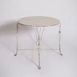 Wrought iron dining table, 1920s.
