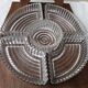 Wood and glass serving platter