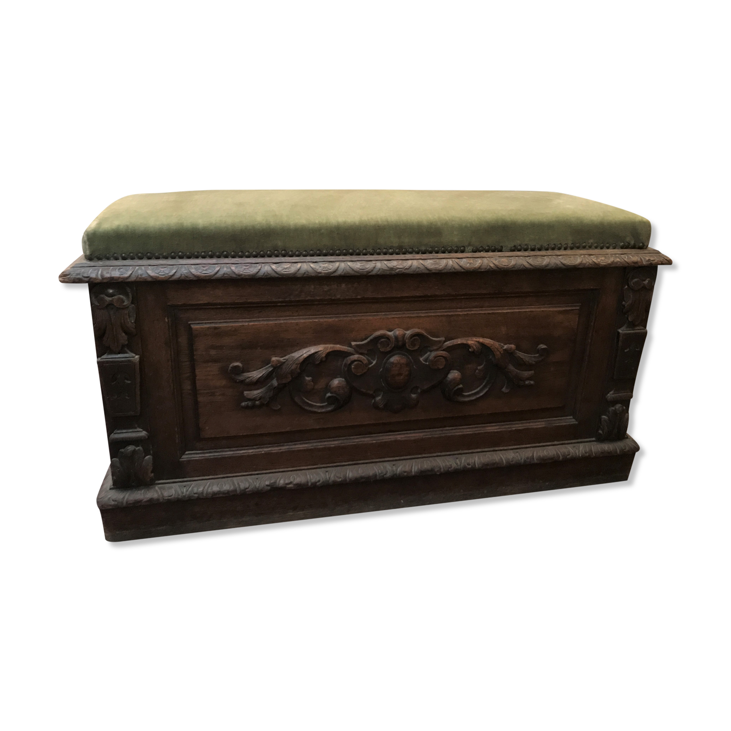 Gothic-style carved chest