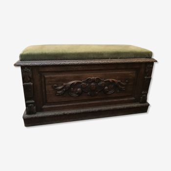 Gothic-style carved chest