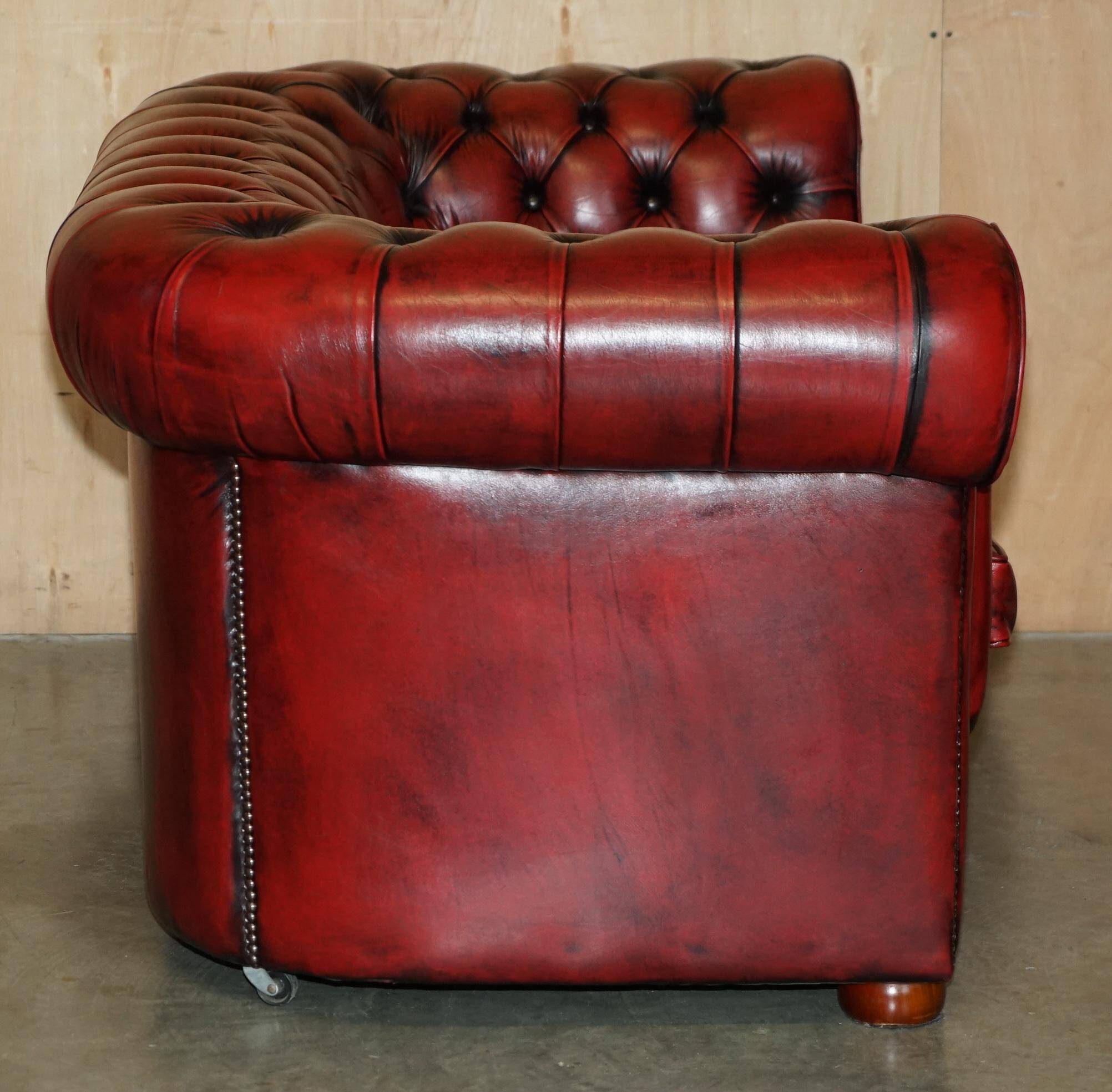 Vintage leather Chesterfield sofa