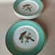 6 assiettes plates Fenal Badonviller "Oiseaux" vintage années 1950