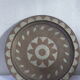 Plate brass, inlaid with metal sheets