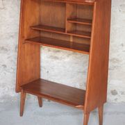 Vintage wooden furniture, Roger Landault shelf for ABC, 1950s.