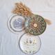 Hand-painted artisanal flat plates