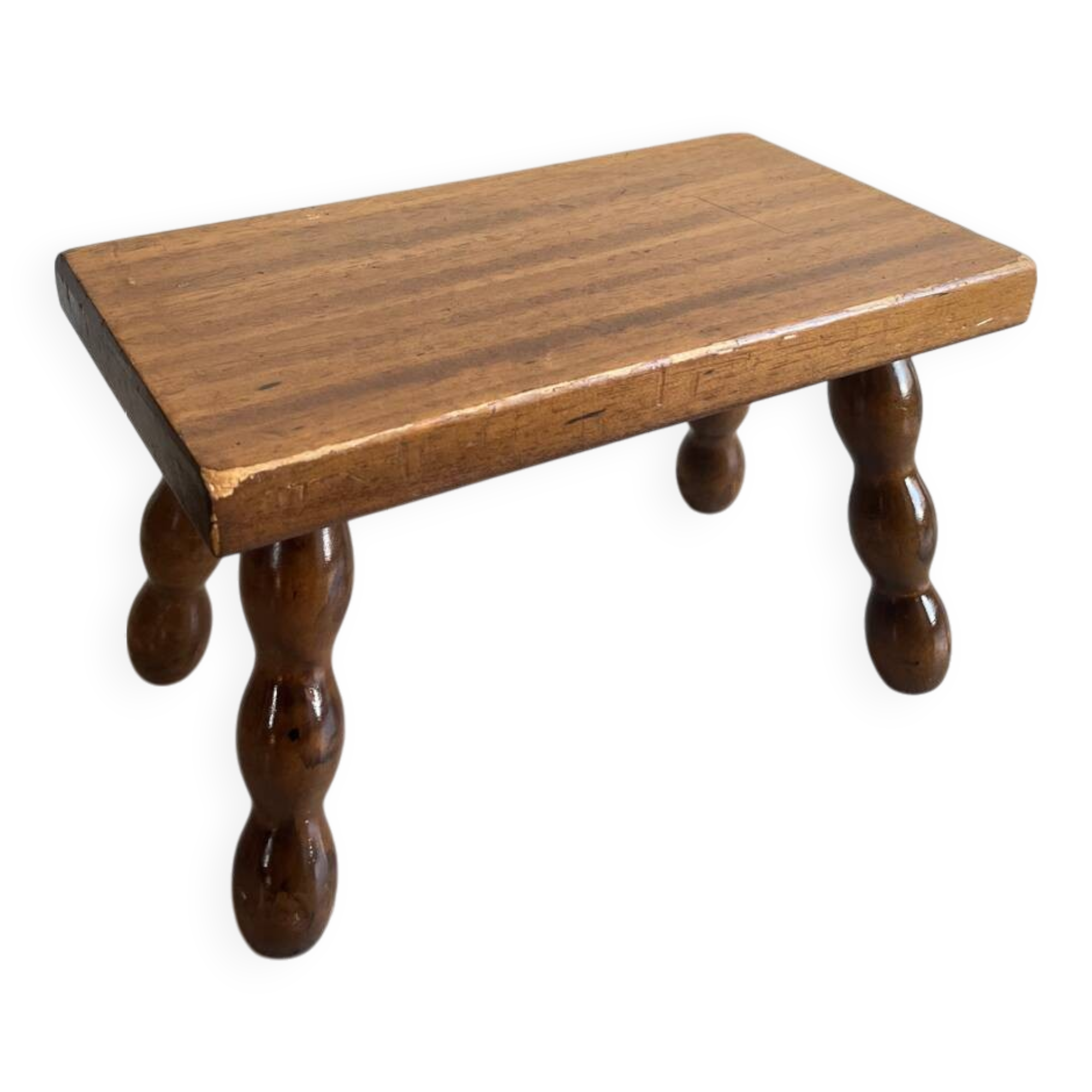 Tabouret banc bois bobbin decor