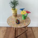 Vintage rattan coffee table