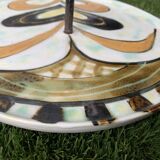 Cheese tray, Vallauris ceramics, unique piece, 1960