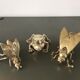 Lot de 3 bronzes anciens sculptures grenouille et cigales 19ème siècle
