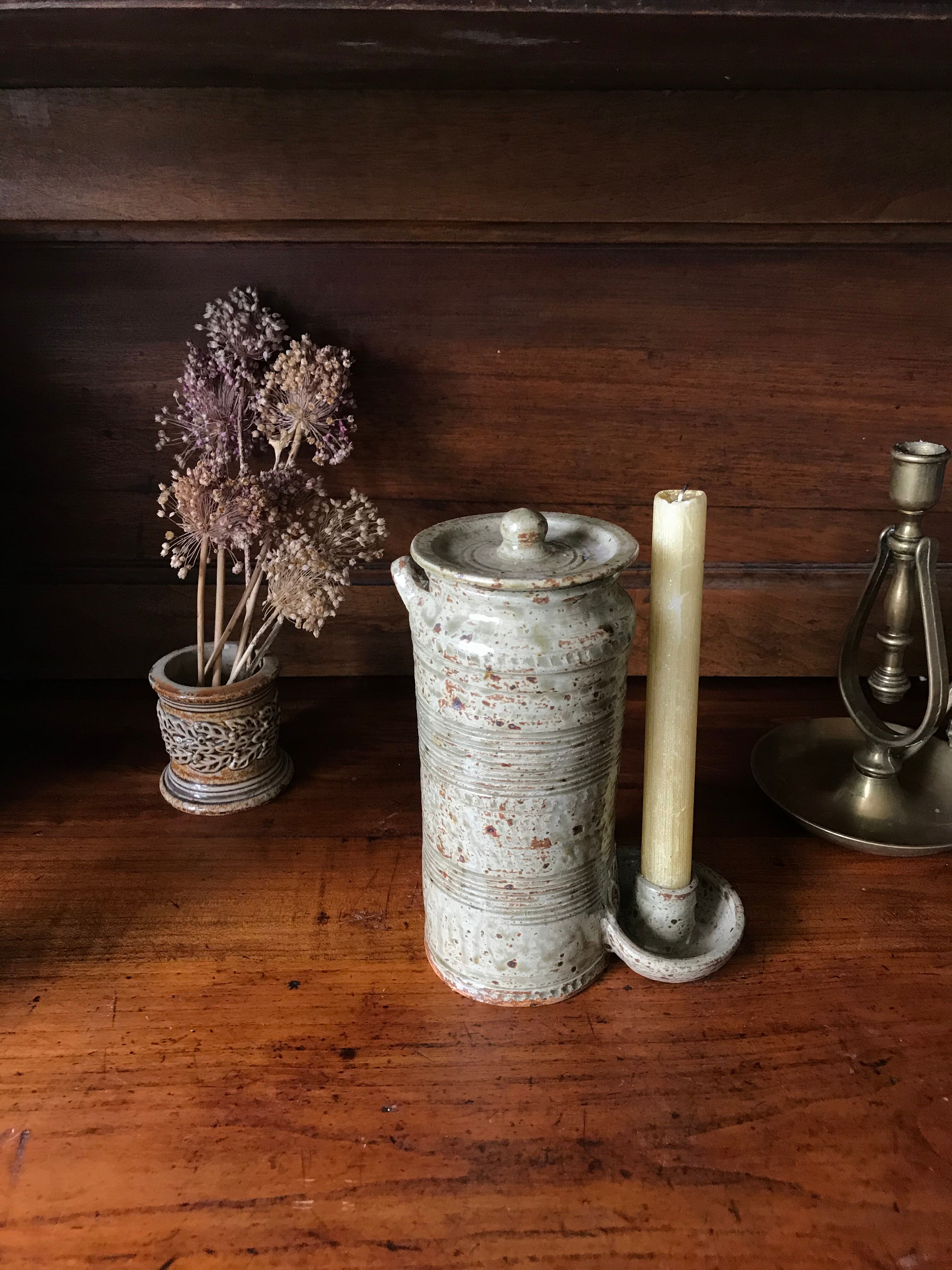 La Hulotte ceramic candlestick