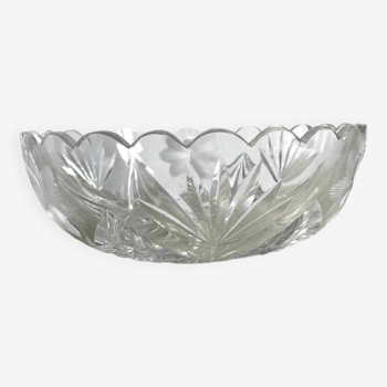 Engraved crystal salad bowl / fruit bowl
