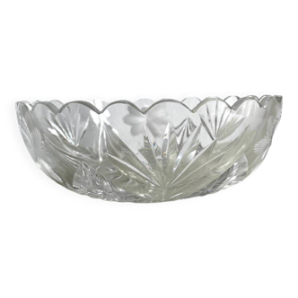 Engraved crystal salad bowl / fruit bowl