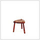 Rustic tripod stool with a triangular seat, 1960s.
