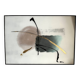 Painting on glass watercolor and gold abstraction important framing