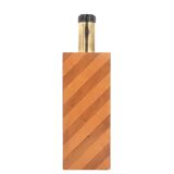 Imposing lamp base in wood marquetry, 1970s