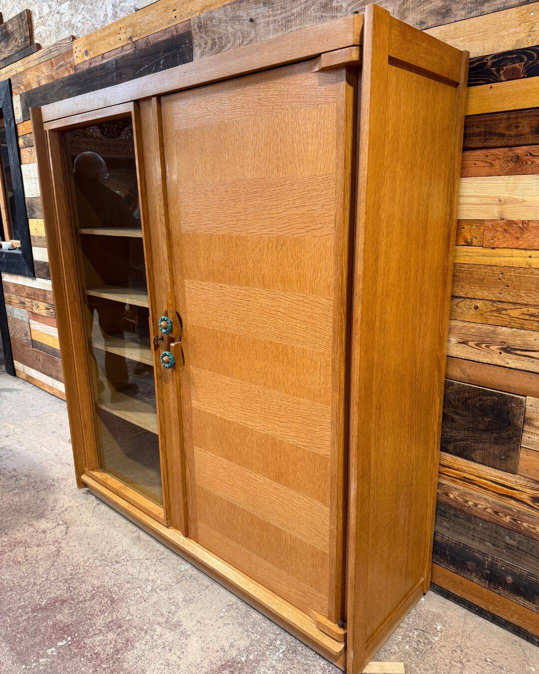 Oak display cabinet – Guillerme & Chambron