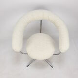 Set of 2 round armchairs, 1970's