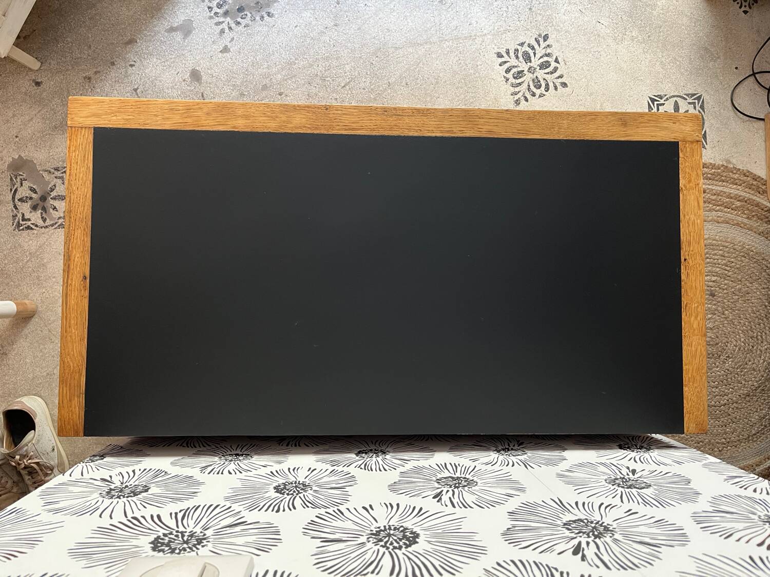 Commode Oscar bois et noir années 50-70 style scandinave