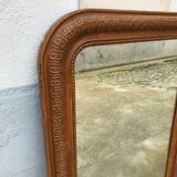 19th century mirror, wood and stucco  - 123x71cm