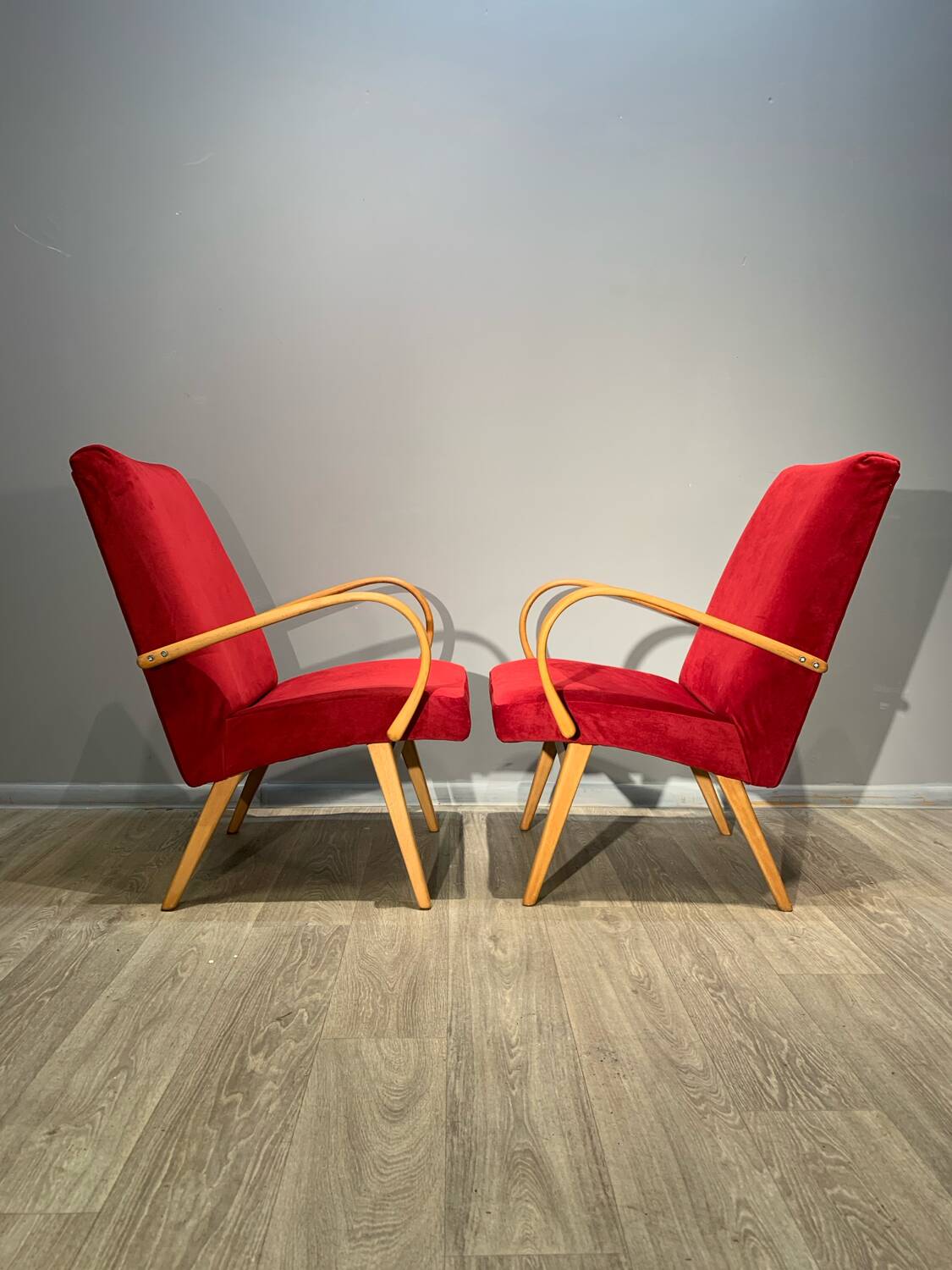 Paire de fauteuils jitona vintage czech 60.