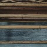 Vintage rattan shelf