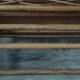 Vintage rattan shelf
