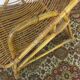 Rattan shell armchair