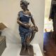 Sculpture femme en plâtre 90cm de H