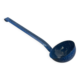 Antique enamelled metal ladle