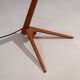 Nigel Walters floor lamp in black and teak, Hagoort, Netherlands, 1958