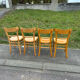 Chaise de bistro vintage industriel