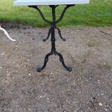 3 Cast Iron and Wood Bistro Tables