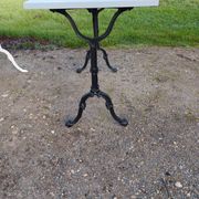 3 Cast Iron and Wood Bistro Tables