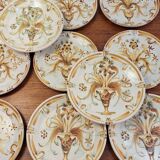 Set of Keraluc Quimper dessert plates