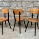 Série de 6 chaises bistrot estampillées Baumann