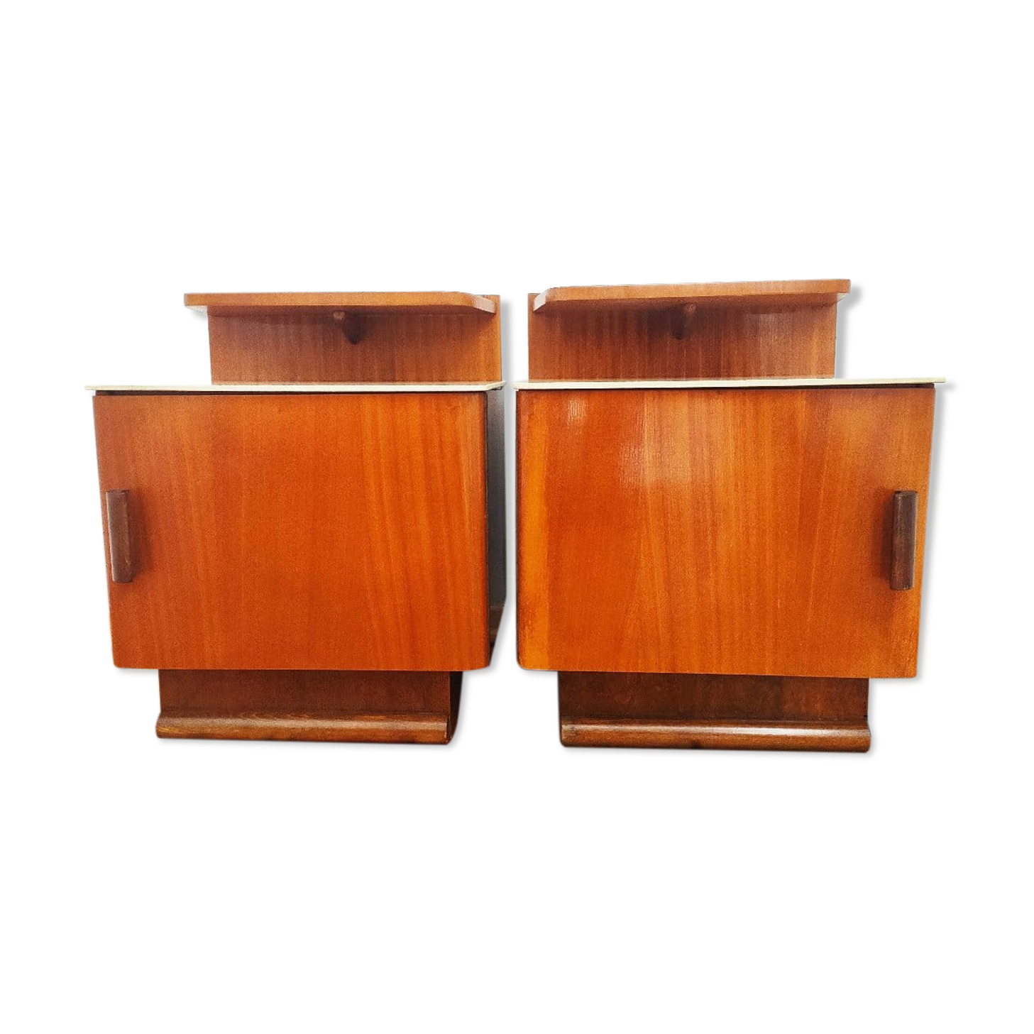 Paire de tables de nuit de J. Halabala pour UP Závody, Tchécoslovaquie, années 1950