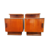 Paire de tables de nuit de J. Halabala pour UP Závody, Tchécoslovaquie, années 1950