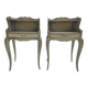 2 tables de chevet style Louis XV, restaurées et peintes "Milk Paint"