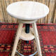 High screw tabout with a metal foot rest
