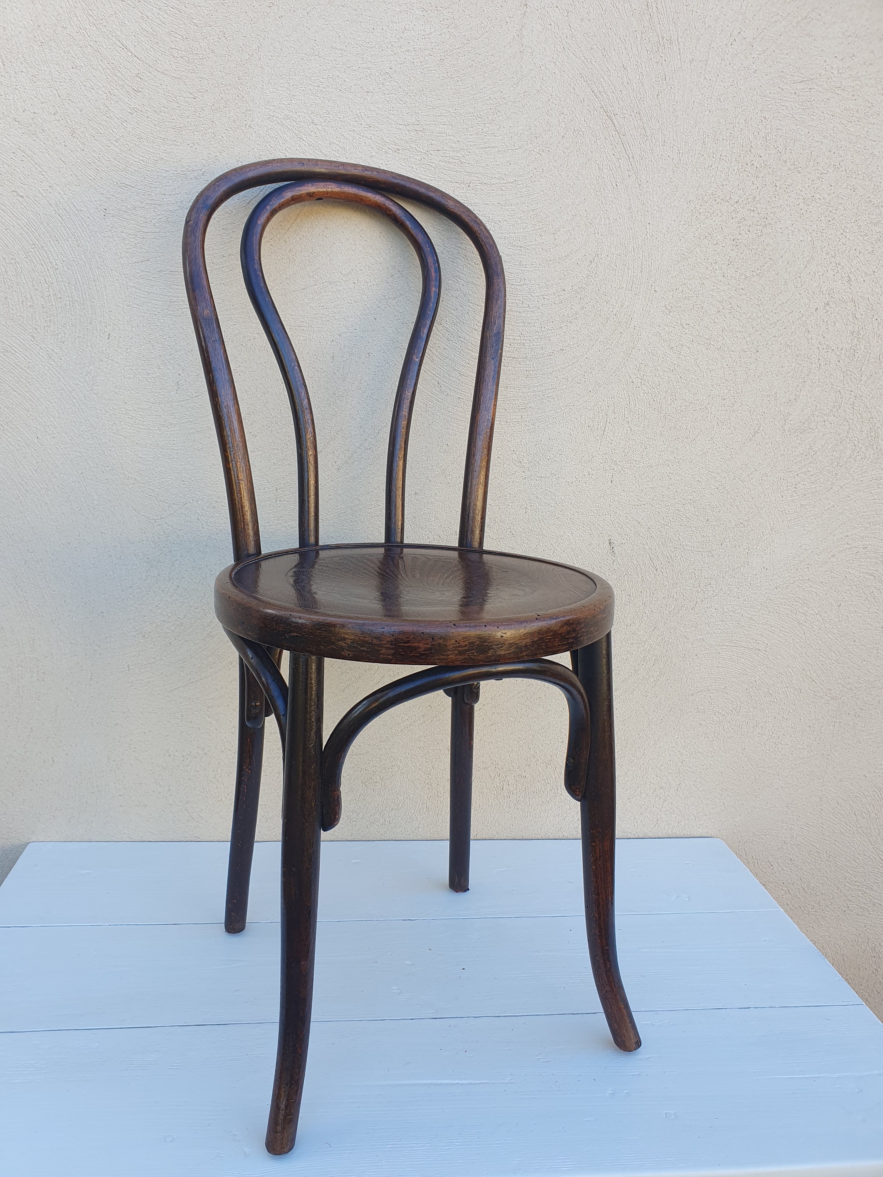 3 chaises de bistrot Fischel bois courbé