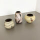 Set of 3 Ceramic Pottery Vase by Sawa Ceramic Franz Schwaderlapp, Germany 1960s