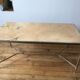 Brass and marble coffee table